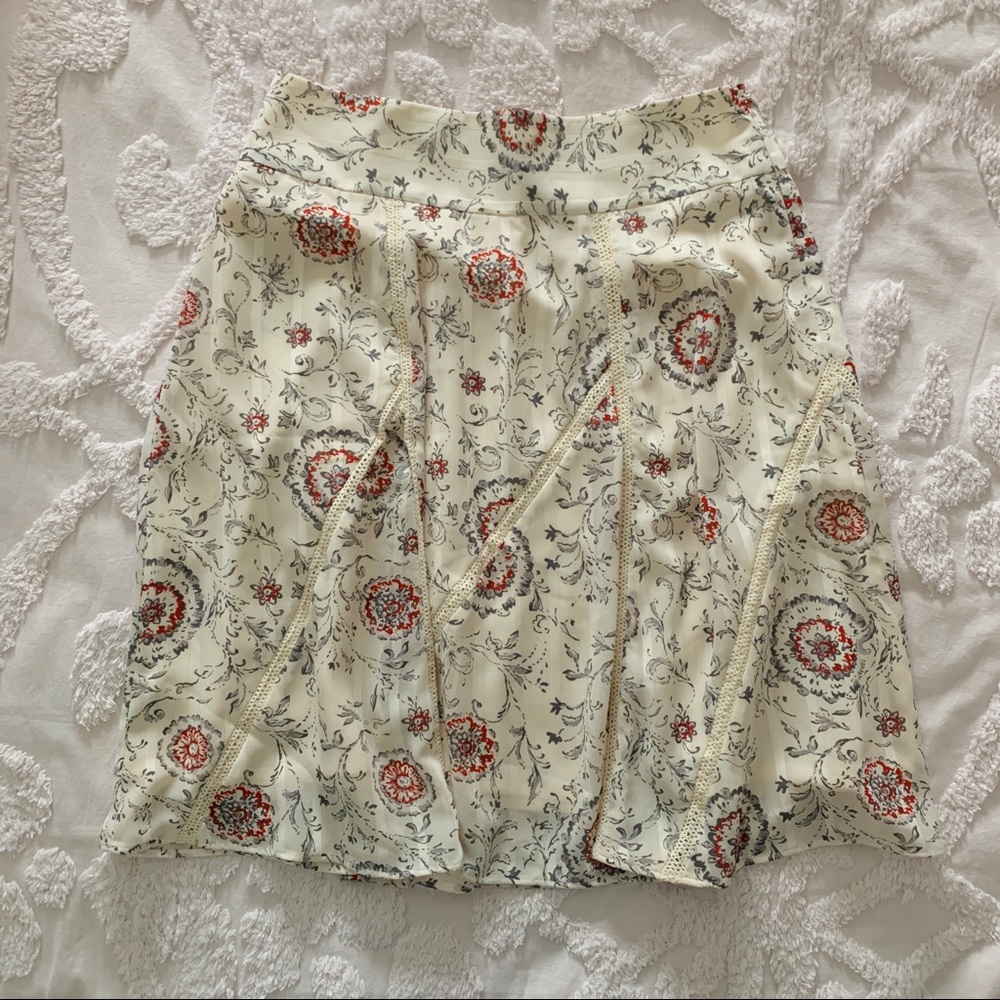 Ann Taylor A-Line Patterned Skirt